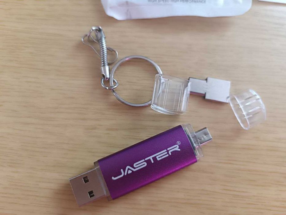USB флешка 4 GB. JASTER. Двостороння. USB + Type C