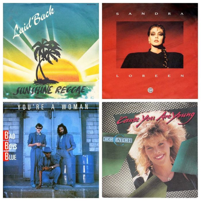 LP 7" ABBA, Boney M, Scotch,Secret service,F.R.David,V,Dore,A.Lear,OMD