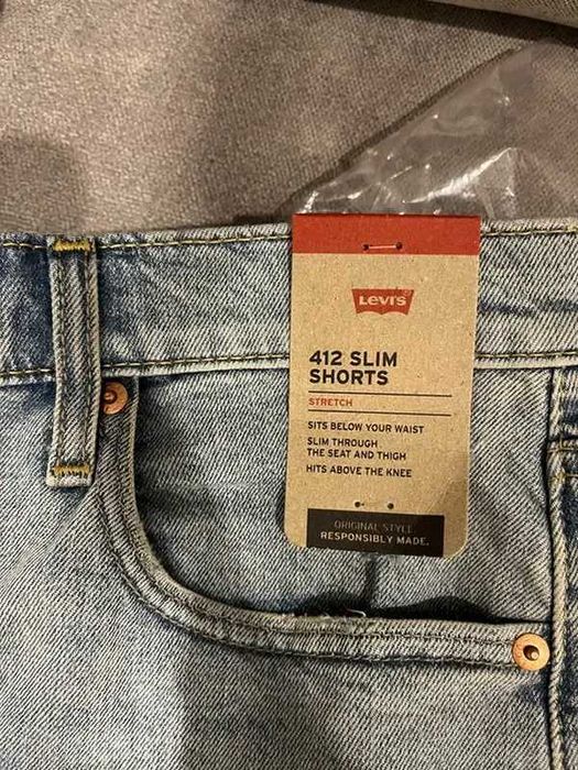 Чоловічі шорти Levis 412 slim fit 9