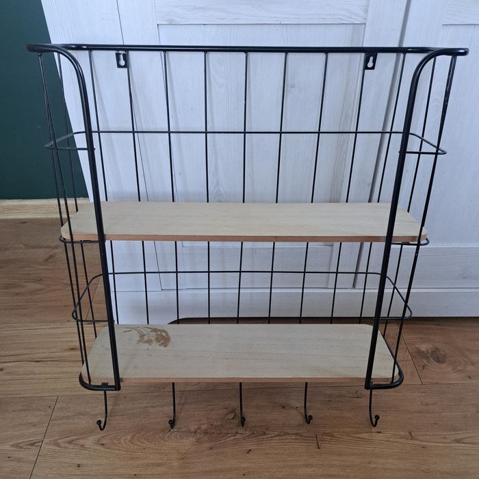 Półka Ikea metalowa szerokość 52 , wysokość 58,5 gł. 16cm