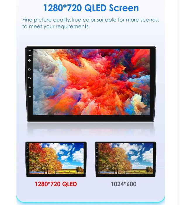 Rádio Android com GPS P2CP 4Core 2G 32G