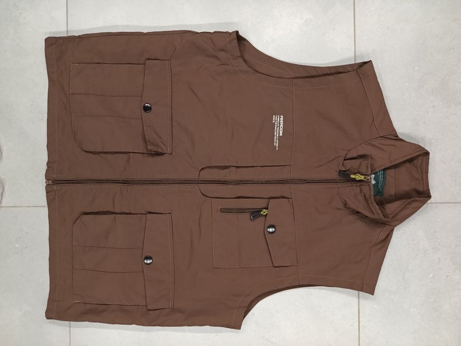 Kamizelka męska trekkingowa roz. XL 52-54 brązowa ładna