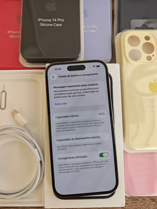 iPhone 14 Pro 6.1" 128GB Gold  Bom estado  Aceito Retomas