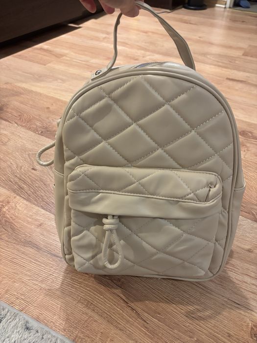 Nowy plecak eko skóra bezowy sinsay