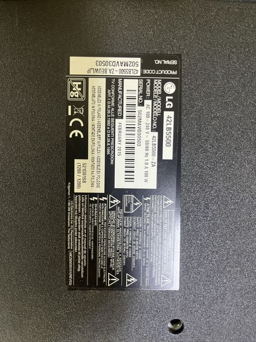 Fonte de alimentação para TV LG 42LB5500