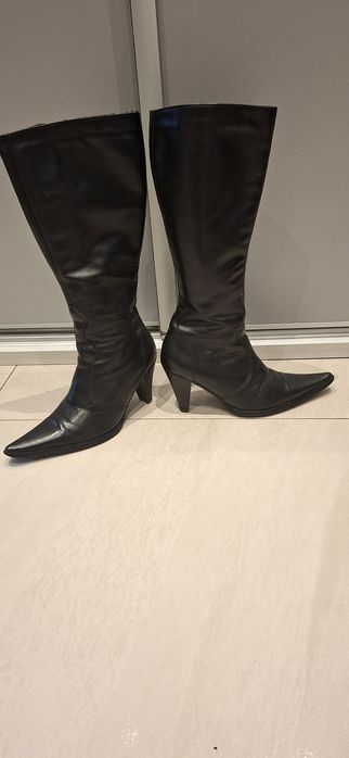 Kozaki skórzane lasocki