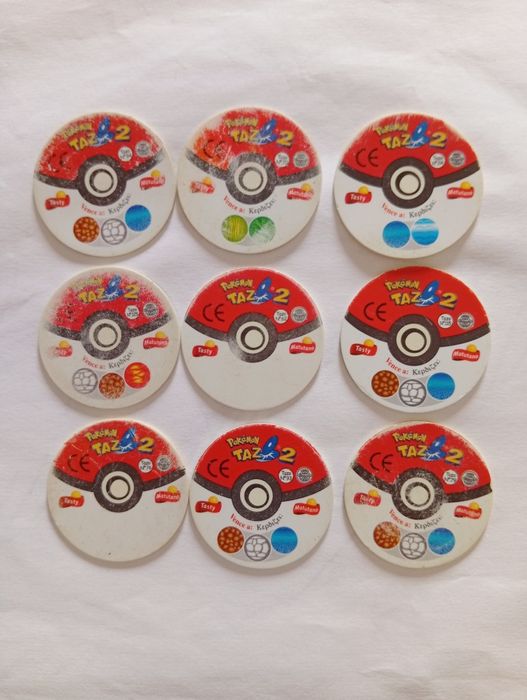 Tazos Pokémon originais Matutano