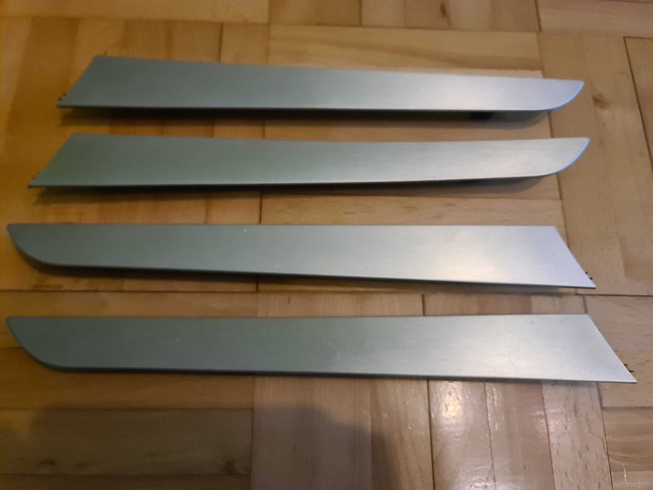 Dekory boczków drzwi Audi a4 b8 szczotkowane aluminium