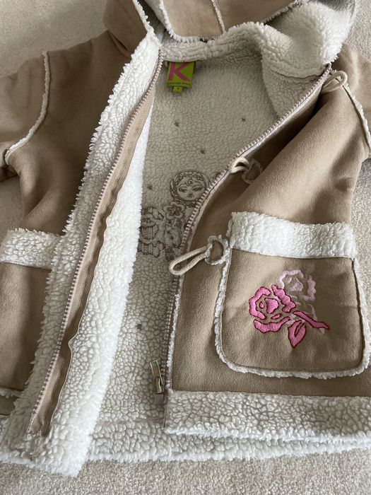 Casaco de pele 4 anos muito quentinho