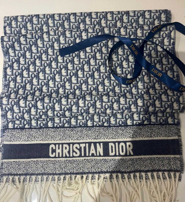 Szalik kaszmir Christian Dior Cashmere Prezent mikołaj choinka