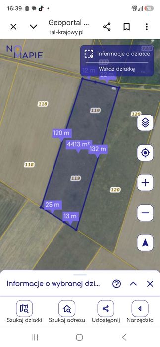 Działka rolno-budowlana 4400 m² w Taczowie – cisza, zieleń i szybki dojazd do Radomia oraz trasy S7
