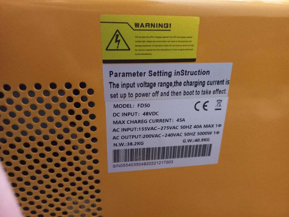 Мощный инвертор для дома (ИБП) - FD50 (5000W, 48/220V) чистый синус