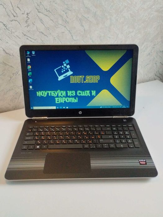 Тоненький ноутбук HP 81-FE | 4 ядра A10-9600P | видео 2гб | 8/128 SSD | батарея 2 часа