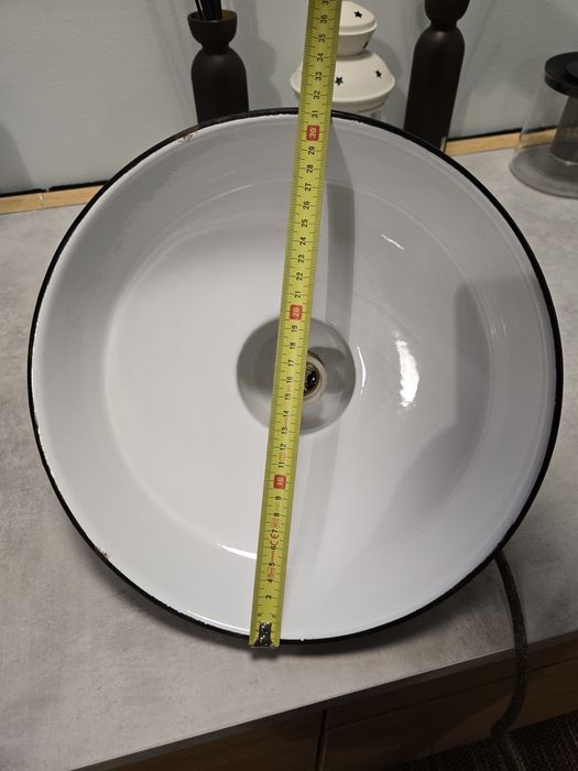 Candeeiro vintage em esmalte