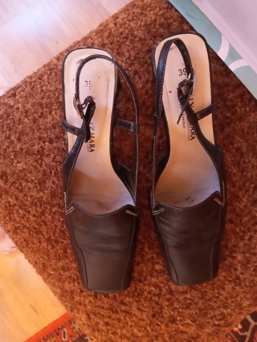 Туфлі чорні  натуральна  шкіра