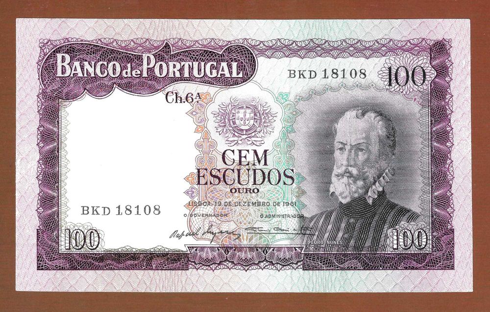 Notas moedas de escudos