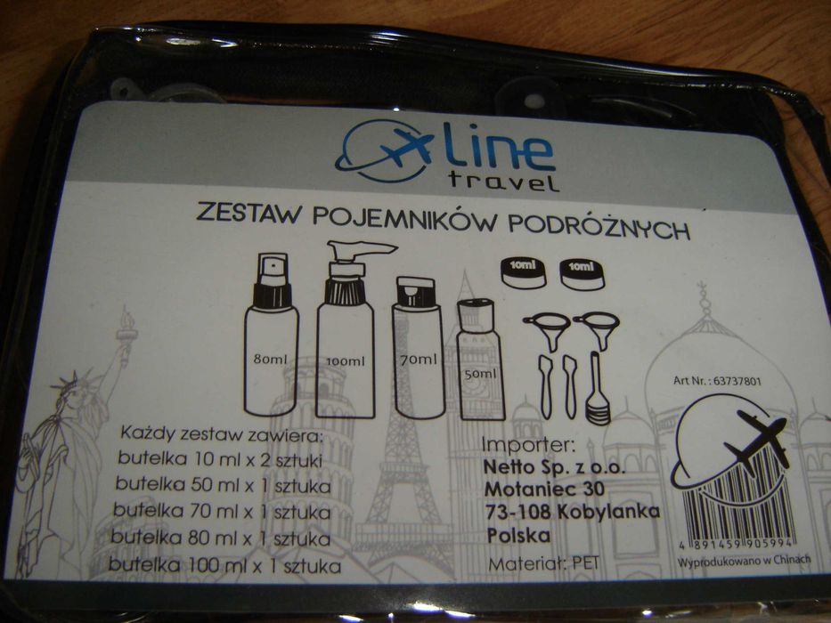 Zestaw pojemników podróżnych