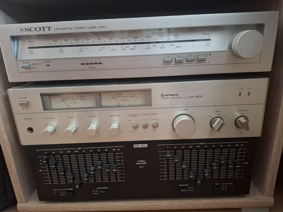 Scott hitachi audio reflex zestaw stereo