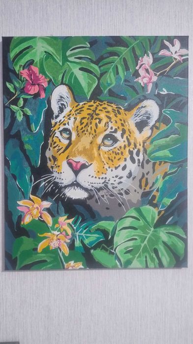 Картина «Леопард у джунглях»