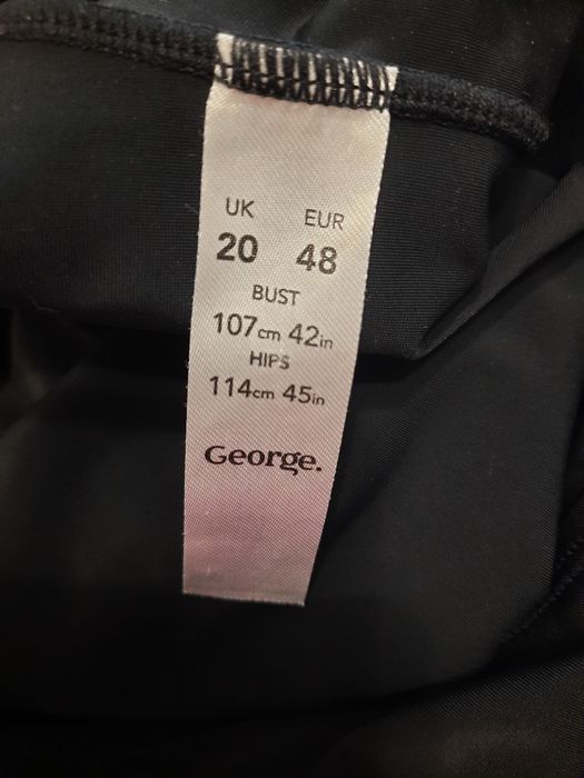 Strój kąpielowy jednoczęściowy r 48 (wymiary).