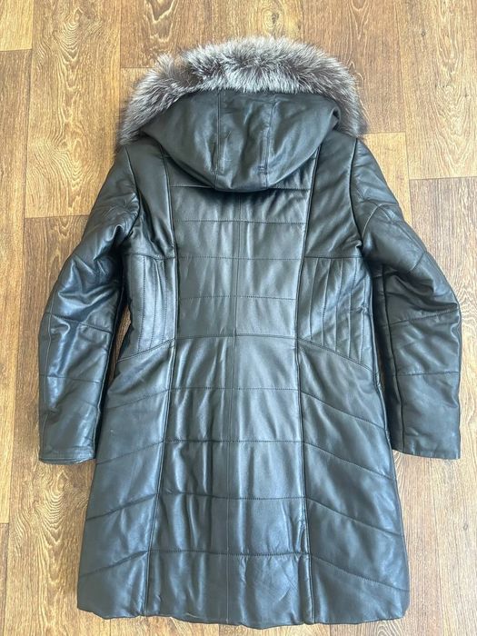 Дублянка кожаная тепла дубленка