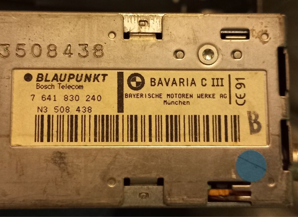 Radio Cassete K7 Clássico Bmw 850i E31 Original