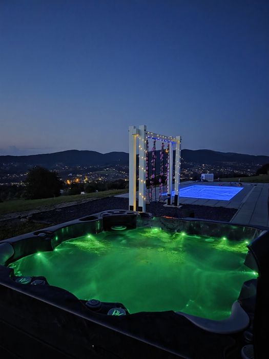 Nowe Apartamenty do wynajęcia JACUZZI BASEN Beskid Wyspowy Piękny wido