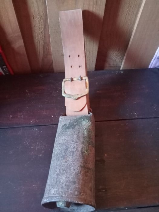 Chocalho com fita em pele