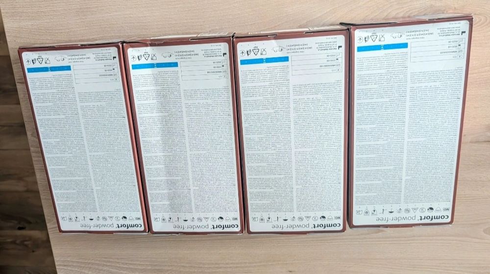 Rękawiczki lateksowe Mercator Comfort M 400 szt bezpudrowe