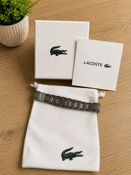 Lacoste Bransoletka Stal Nierdzewna Oryginał + Pudełko
