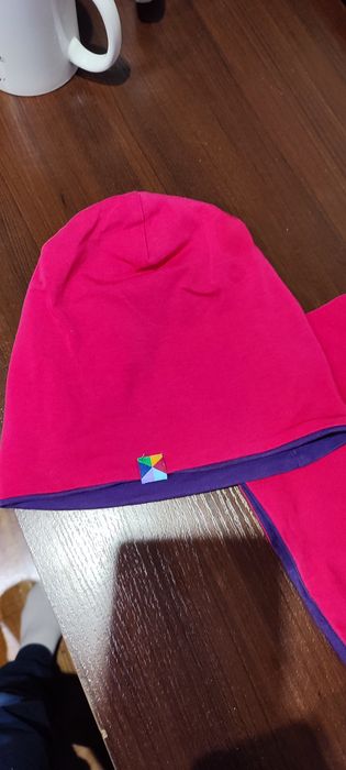 Dwustronna czapka i komin My Basic