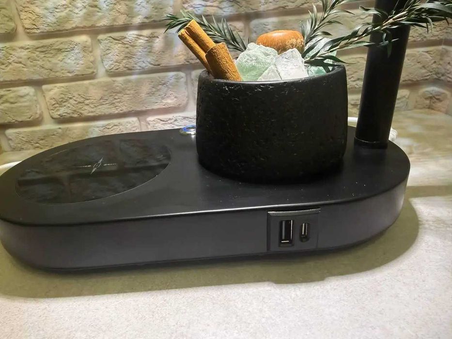 Лампа Sky Місячне світло з бездротов зарядкою bluetooth колонк аромад