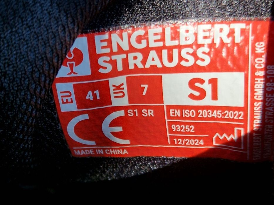 Робочі кросівки черевики engelbert strauss louis low safety toe