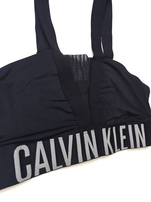Calvin Klein top sportowy damski logowany czarny L