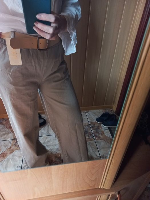 Spodnie szeroka nogawka