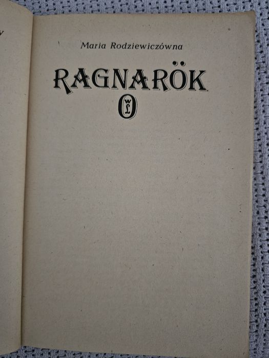 M. Rodziewiczówna - Ragnarök. Stare książki polskie
