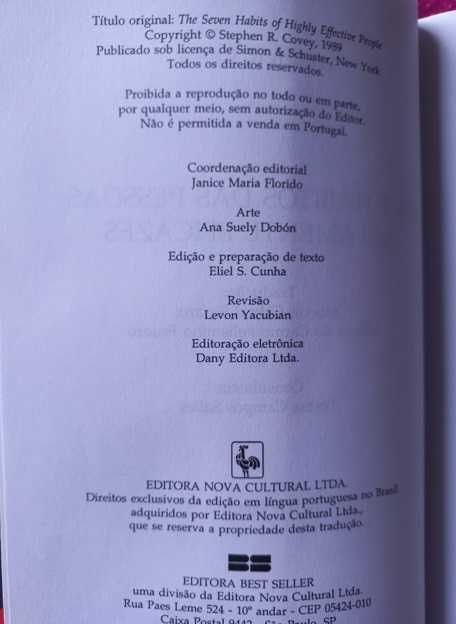 Os 7 Hábitos das Pessoas Altamente Eficazes - Stephen R. Covey