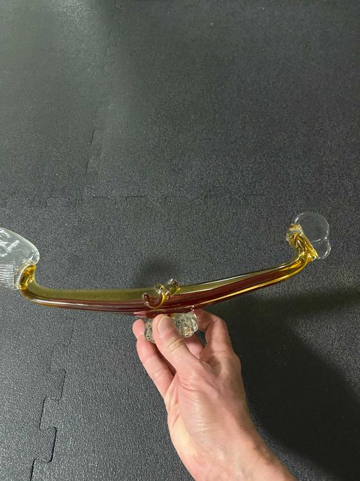 Cinzeiro vintage em forma de Gondola Veneziana em vidro de Murano