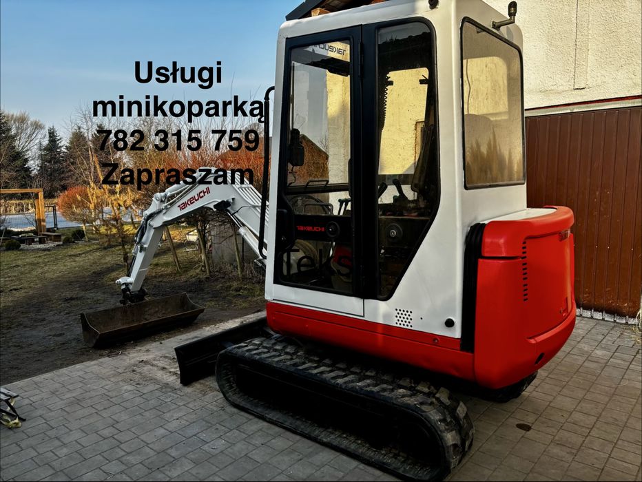 Usługi minikoparką