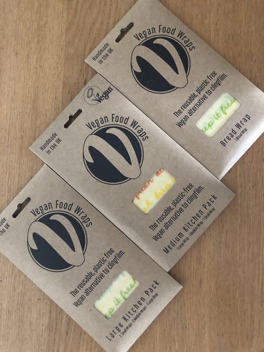 Wraps para comida reutilizáveis vegan