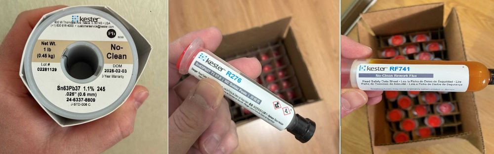 Флюс/Припой/Паяльная паста Kester RF741/245/276 (0.25-0.6мм\5-30мл) smd bga США лучше Ersa Fluxplus без кислот/галогенов