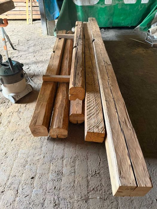 Stare belki ciosane siekierą dekoracyjne 15–20+ cm | suszone | rustykalne