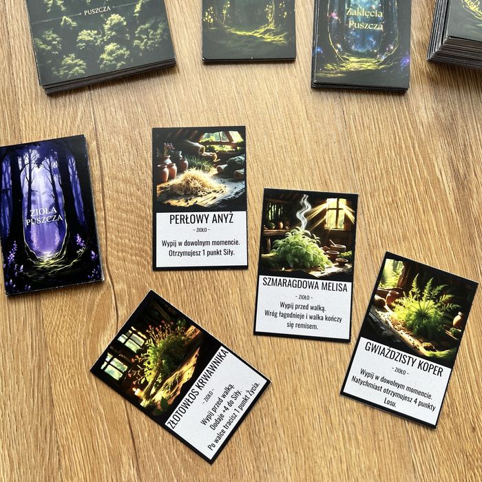 PUSZCZA - Dodatek do gry Talisman Magia i Miecz 5. Nowe Karty,Zaklęcia