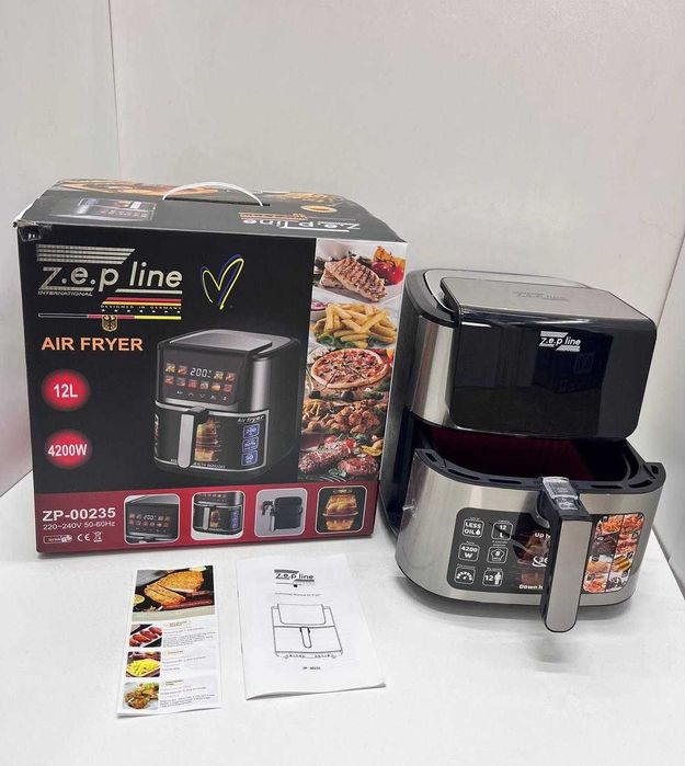 НОВИНКА! 12 литров! Аэрогриль Zepline ZP-00235 ДВА ТЭНА! аерогриль