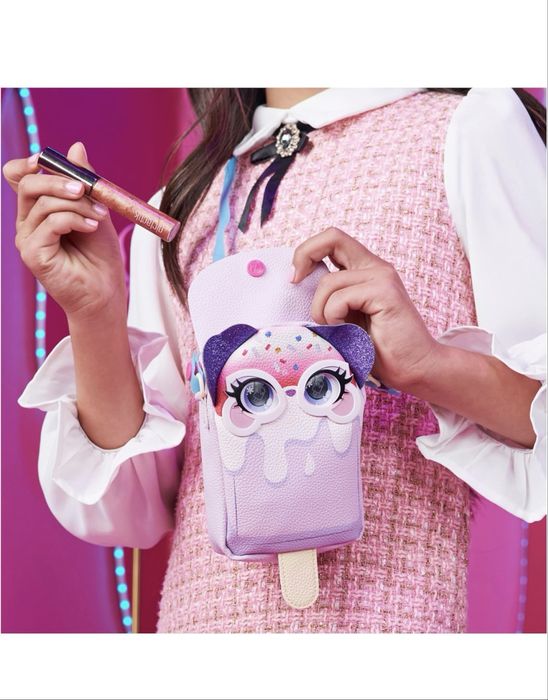 Purse Pets, Treat Yo Self Pupsicle Interactive Pet Toy & Crossbody Bag