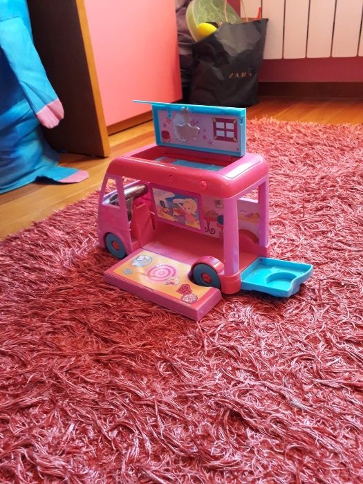 Brinquedo - Polly Pocket auto caravana