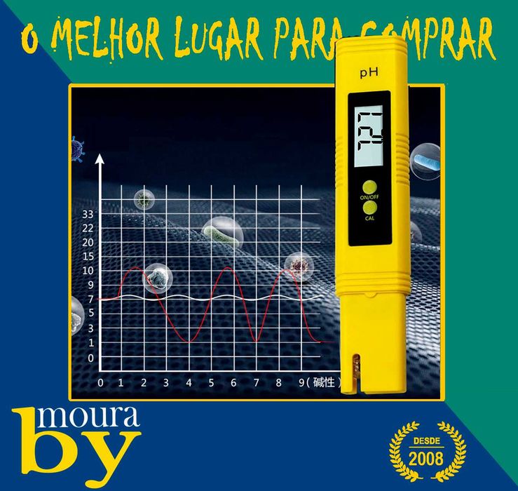 Medidor de PH pureza da água ppm filtro de aquário
