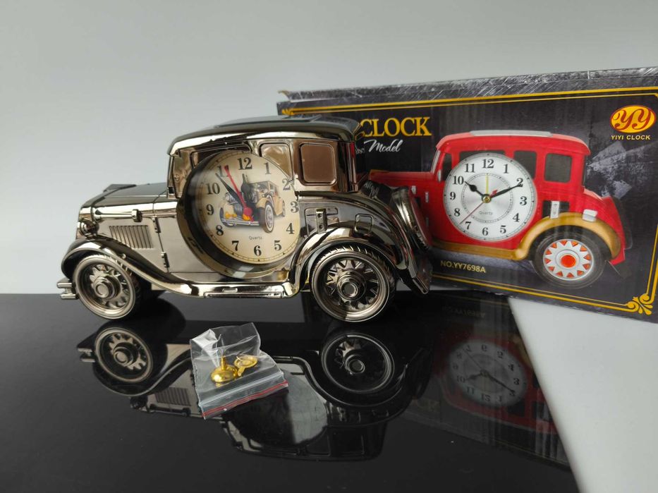 Zegar auto retro nowy budzik dekoracja samochód