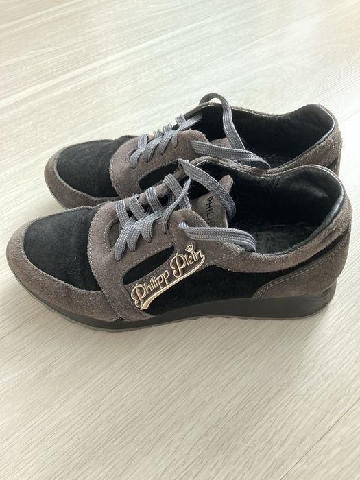 Жіночі кросівки замшеві, всередині натуральна шкіра Philipp Plein