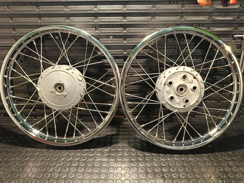 koła wsk felgi wsk b2 125 oryginalne piasty szprychy inox premium